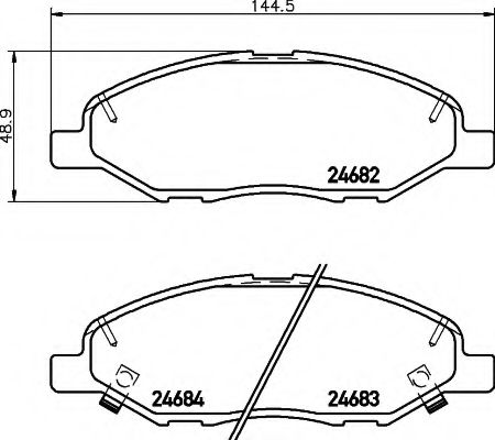 BREMSBELAGSATZ 8DB355014371