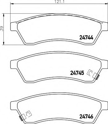 BREMSBELAGSATZ 8DB355014491