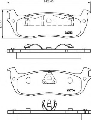 BREMSBELAGSATZ 8DB355014501