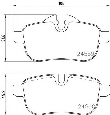 BREMSBELAGSATZ 8DB355014621