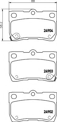 BREMSBELAGSATZ 8DB355014861