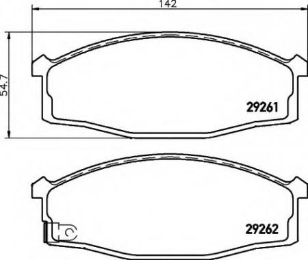 BREMSBELAGSATZ 8DB355015011