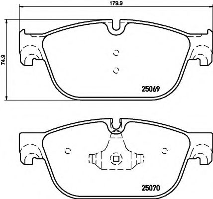 BREMSBELAGSATZ 8DB355015061