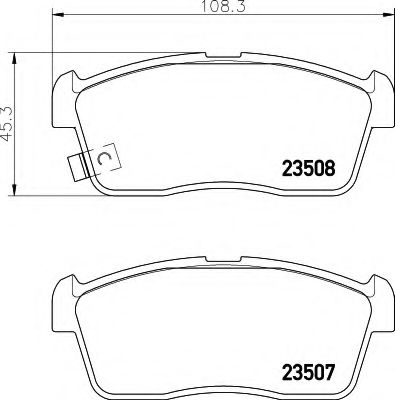 BREMSBELAGSATZ 8DB355015071