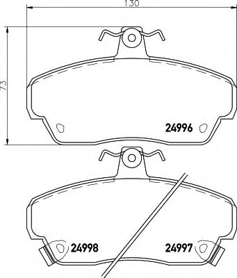 BREMSBELAGSATZ 8DB355015281