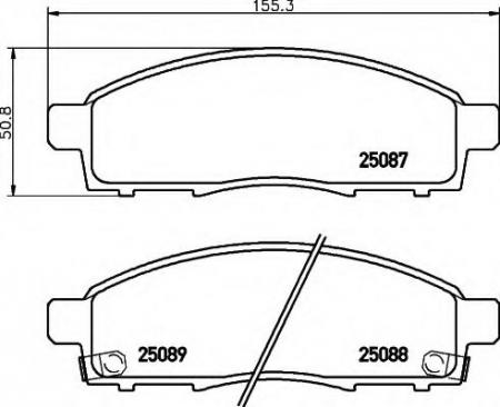 BREMSBELAGSATZ 8DB355015321