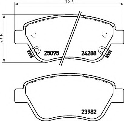 BREMSBELAGSATZ 8DB355015441