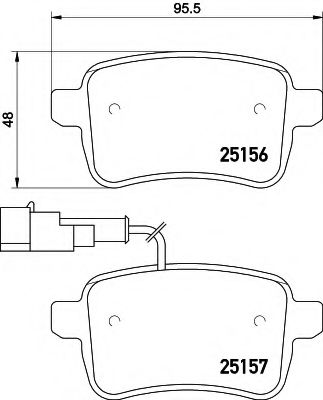 BREMSBELAGSATZ 8DB355015541