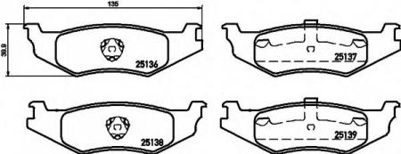 BREMSBELAGSATZ 8DB355015631