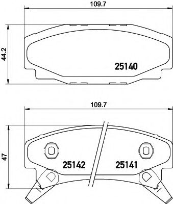 BREMSBELAGSATZ 8DB355015661