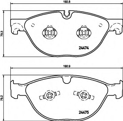 BREMSBELAGSATZ 8DB355015701