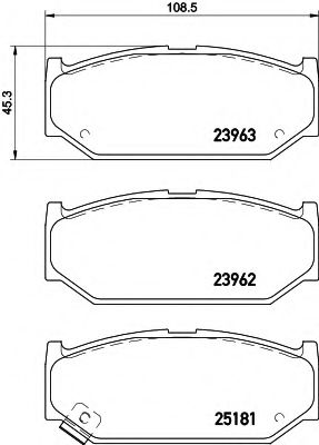 BREMSBELAGSATZ 8DB355015751