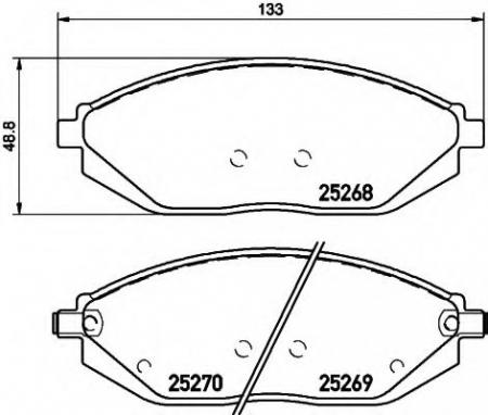 BREMSBELAGSATZ 8DB355015771