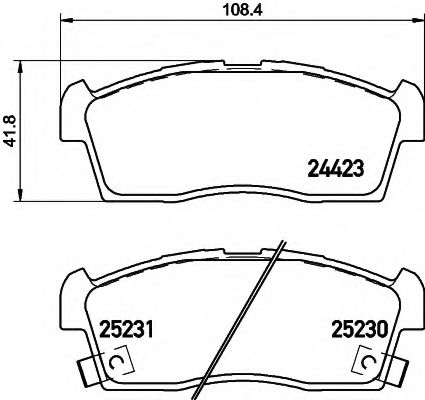 BREMSBELAGSATZ 8DB355016111