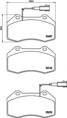 BREMSBELAGSATZ 8DB355016141