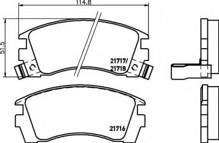 BREMSBELAGSATZ 8DB355016551