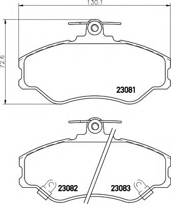 BREMSBELAGSATZ 8DB355016641