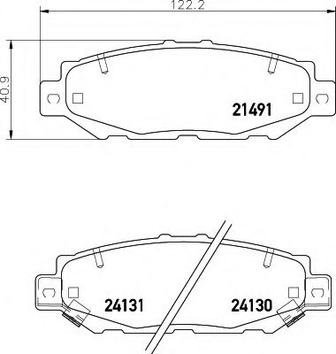 BREMSBELAGSATZ 8DB355016751