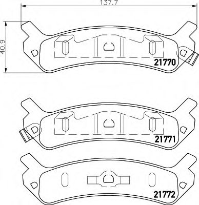 BREMSBELAGSATZ 8DB355016901