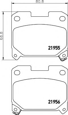 BREMSBELAGSATZ 8DB355017231