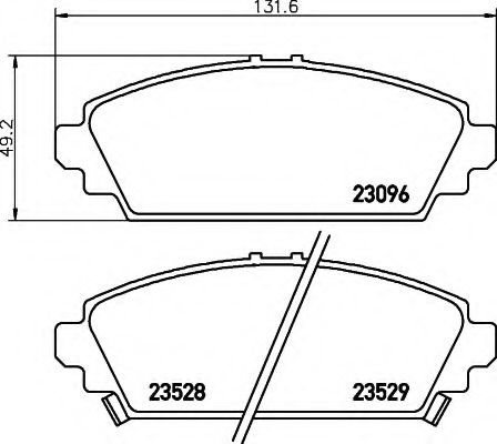 BREMSBELAGSATZ 8DB355017261