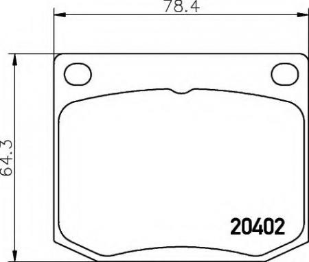 BREMSBELAGSATZ 8DB355017381