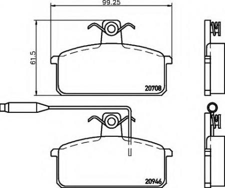 BREMSBELAGSATZ 8DB355017681