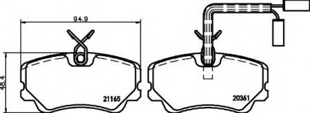 BREMSBELAGSATZ 8DB355017791