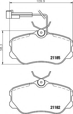 BREMSBELAGSATZ 8DB355017831