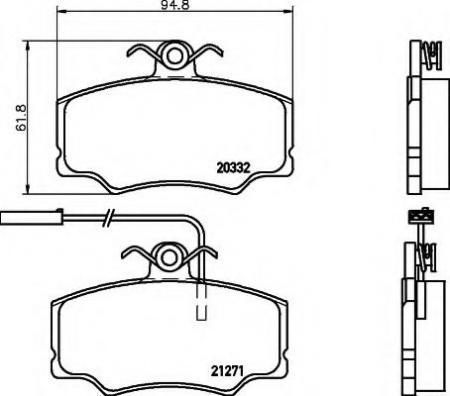 BREMSBELAGSATZ 8DB355017871