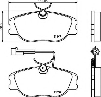 BREMSBELAGSATZ 8DB355017961