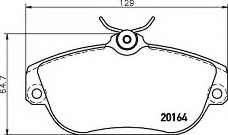 BREMSBELAGSATZ HELLA 8DB355018001 8DB355018001