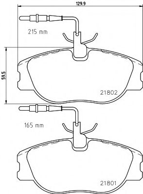 BREMSBELAGSATZ 8DB355018171