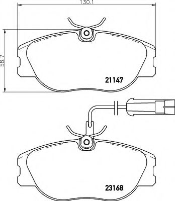 BREMSBELAGSATZ 8DB355018181