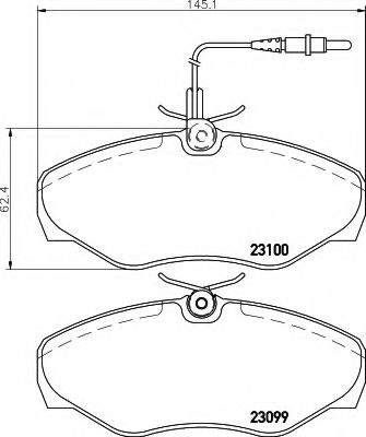 BREMSBELAGSATZ 8DB355018501