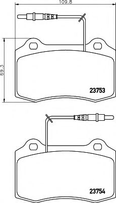 BREMSBELAGSATZ 8DB355018631