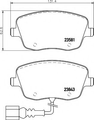 BREMSBELAGSATZ 8DB355018811