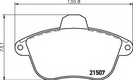 BREMSBELAGSATZ 8DB355019071