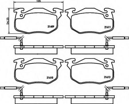 BREMSBELAGSATZ 8DB355019131