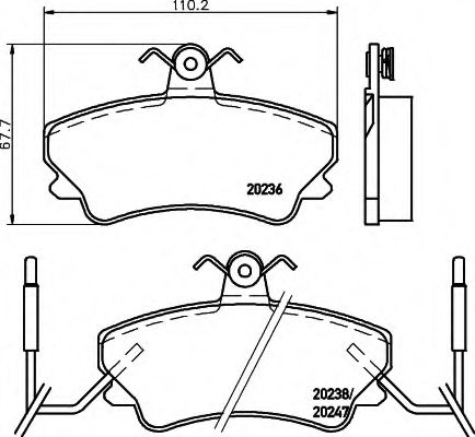 BREMSBELAGSATZ 8DB355019171