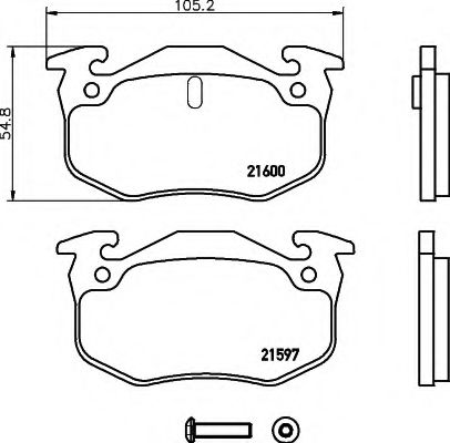 BREMSBELAGSATZ 8DB355019221