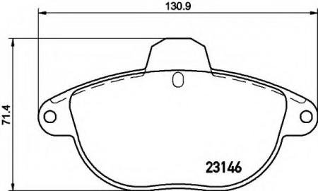 BREMSBELAGSATZ 8DB355019281