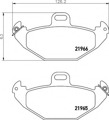 BREMSBELAGSATZ 8DB355019351