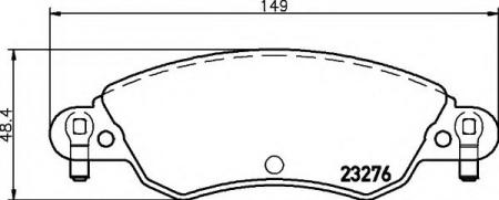 BREMSBELAGSATZ 8DB355019431