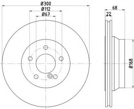 BREMSSCHEIBE 8DD355108851