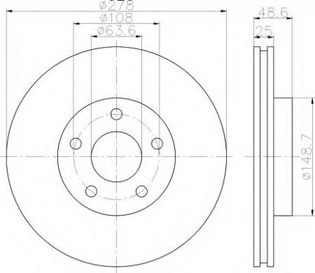 BREMSSCHEIBE 55377PRO 8DD355117961