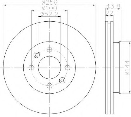 BREMSSCHEIBE 55379PRO 8DD355117981