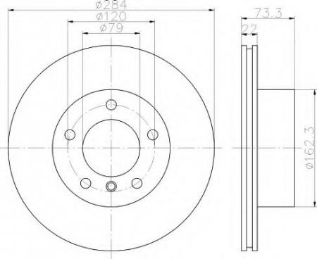 BREMSSCHEIBE 55384PRO 8DD355118031