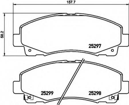 BREMSBELAGSATZ T2101 8DB355019601