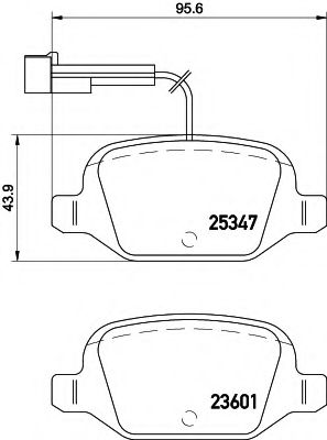 BREMSBELAGSATZ T2108 8DB355019631